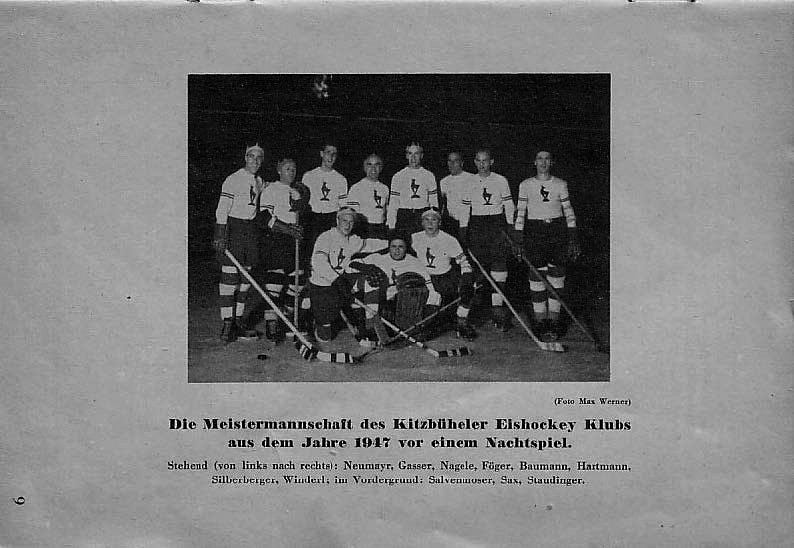 Eishockeygeschichte in Kitzbühel 1909-1949